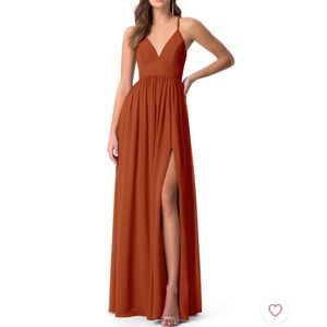 Azazie Aaida Paprika Bridesmaid Dress